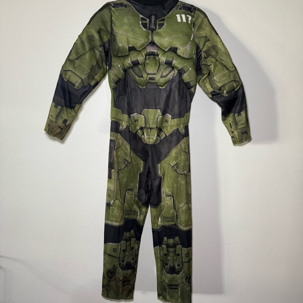 HALO Master Chief Boys Small 4-6‎ Muscle Chest Halloween Costume Disguise